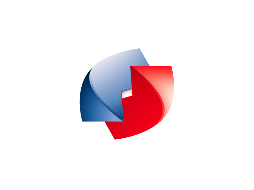 Blue and Red Chevron Logo - elf logo | Logok