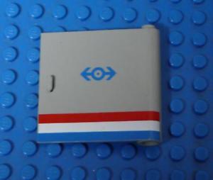 Red and Blue Stripe Logo - LEGO Door Right with Red/White/Blue Stripe and Train Logo Pattern ...