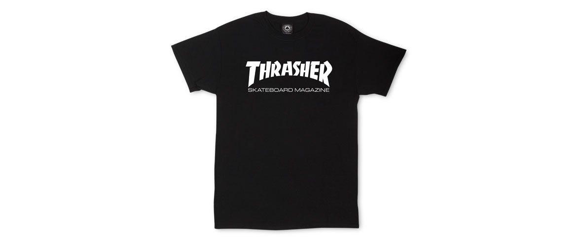 Whit and Blue Thrasher Logo - Thrasher Magazine Shop - T-Shirts - Shirts - Clothing