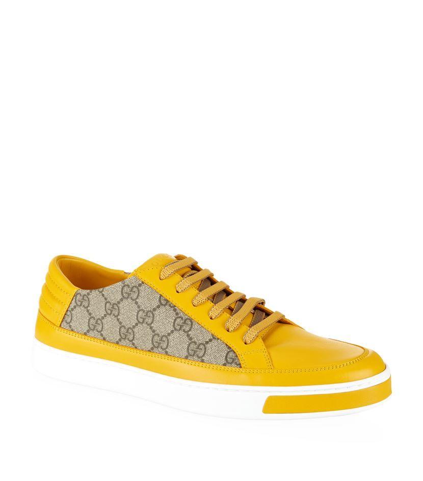 Common Yellow Logo - Gucci Common Logo Sneaker in Yellow for Men - Lyst
