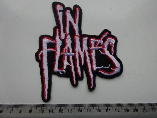 Red White and Flame Logo - IN FLAMES WHITE LOGO