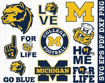 University of Michigan Wolverines Logo - University of michigan svg | Etsy
