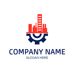 Red and Blue Company Logo - Free House Logo Designs | DesignEvo Logo Maker
