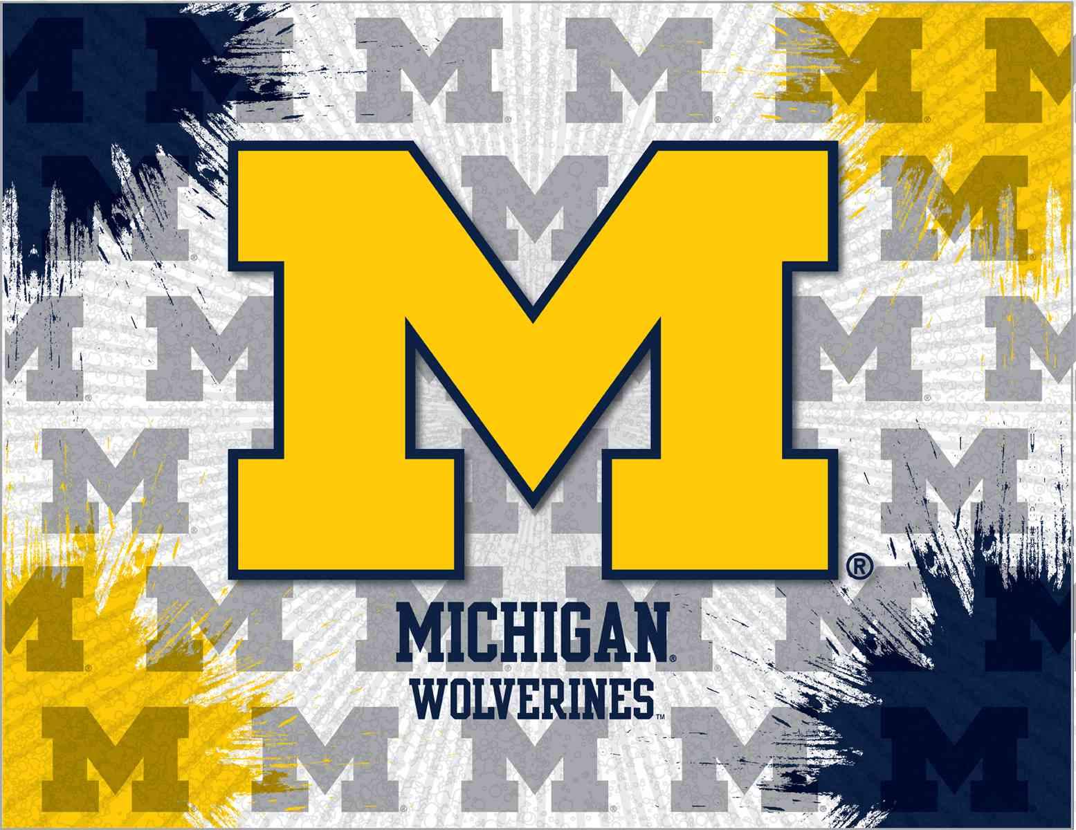 Wolverines Logo - University of Michigan Canvas - Wolverines Logo Default Title