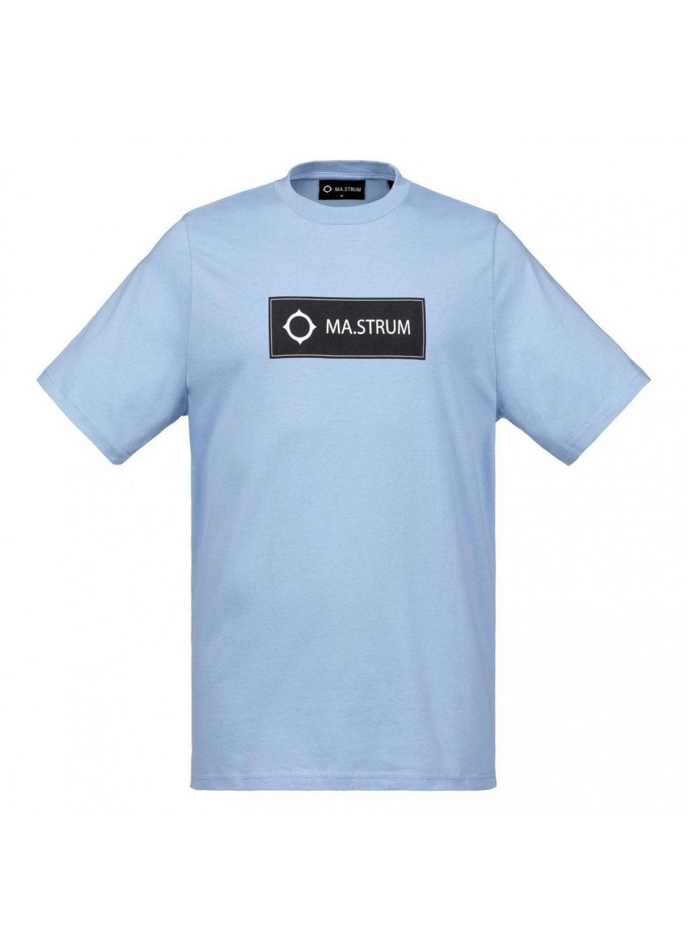 Co Blue Box Logo - Mastrum Mens MA Strum Icon Box Logo T-shirt Dutch Blue - Clothing ...