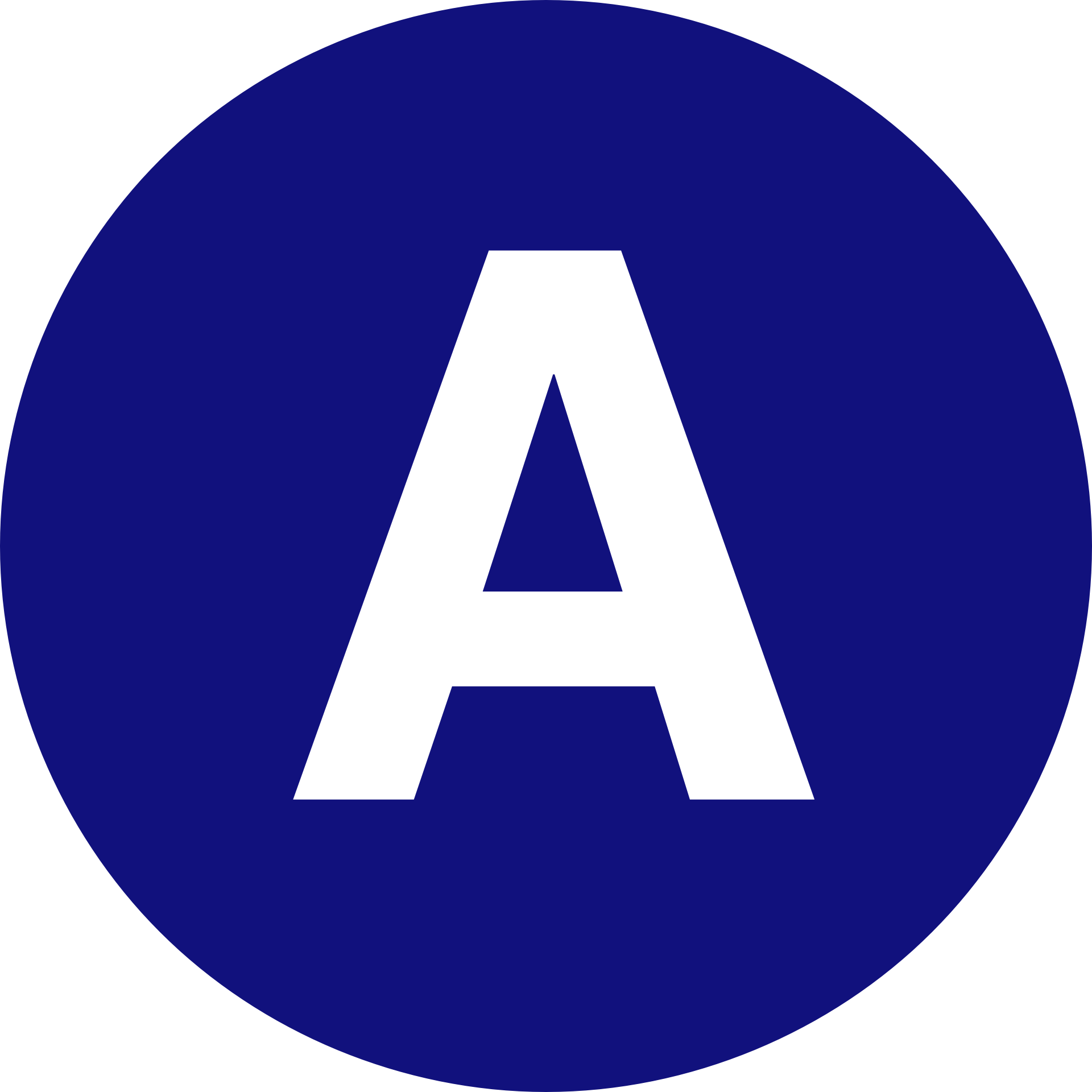 Blue in Circle Logo - letter a in a circle - Hobit.fullring.co