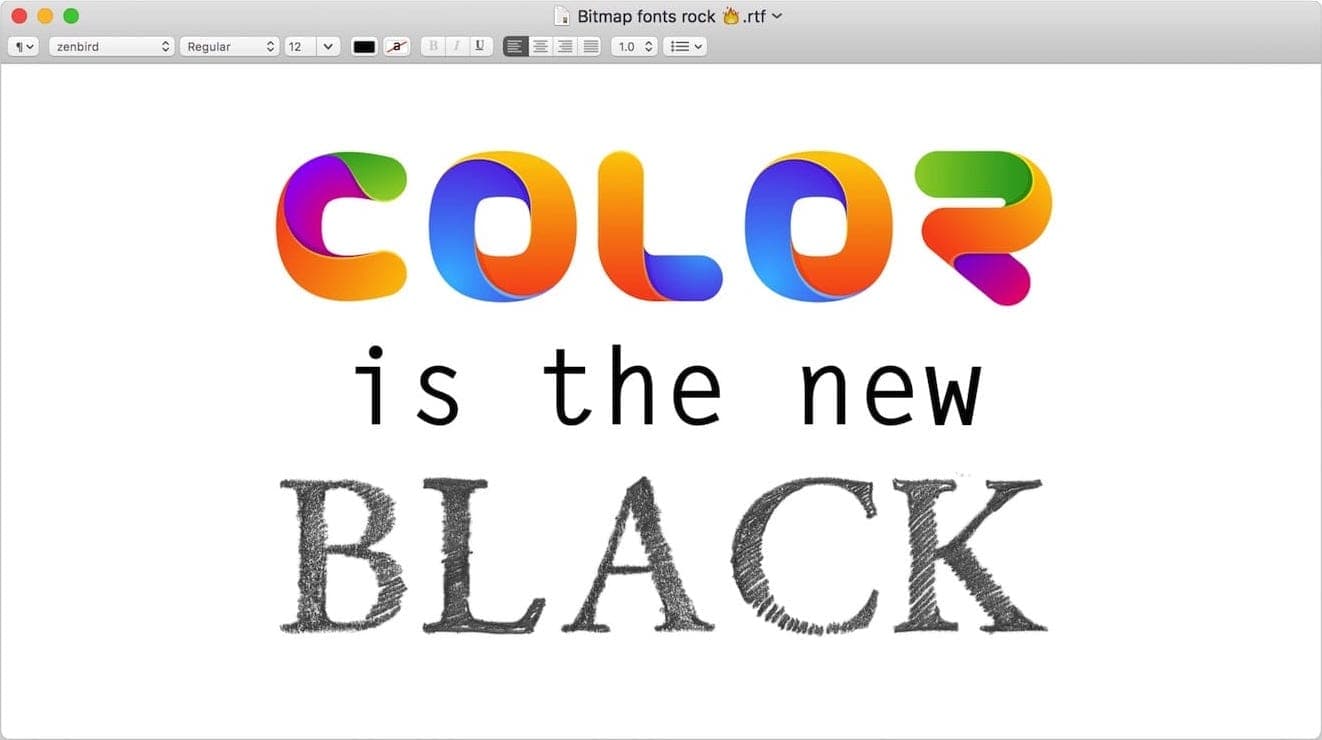 Tri Colored Logo - Color Fonts - Get ready for the revolution!