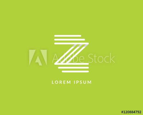 Creative Letter Z Logo - Letter Z logo monogram. Creative line art design. Eps10 Vector