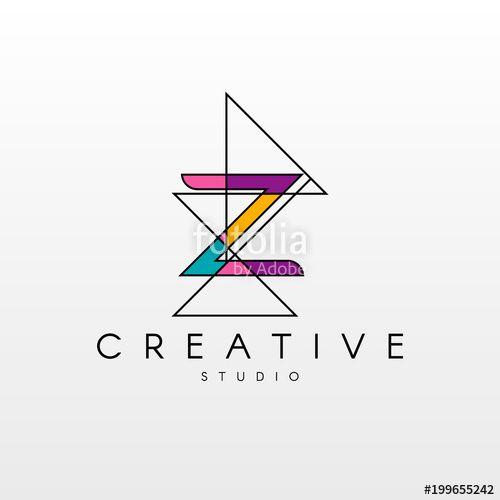 Creative Letter Z Logo - Z letter logo. Logo Design with Creative Modern Trendy Typography ...