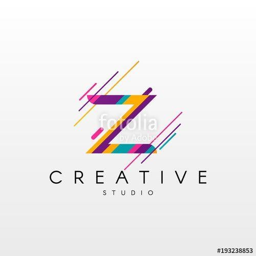 Creative Letter Z Logo - Letter Z Logo. Abstract Z letter design, made of various geometric