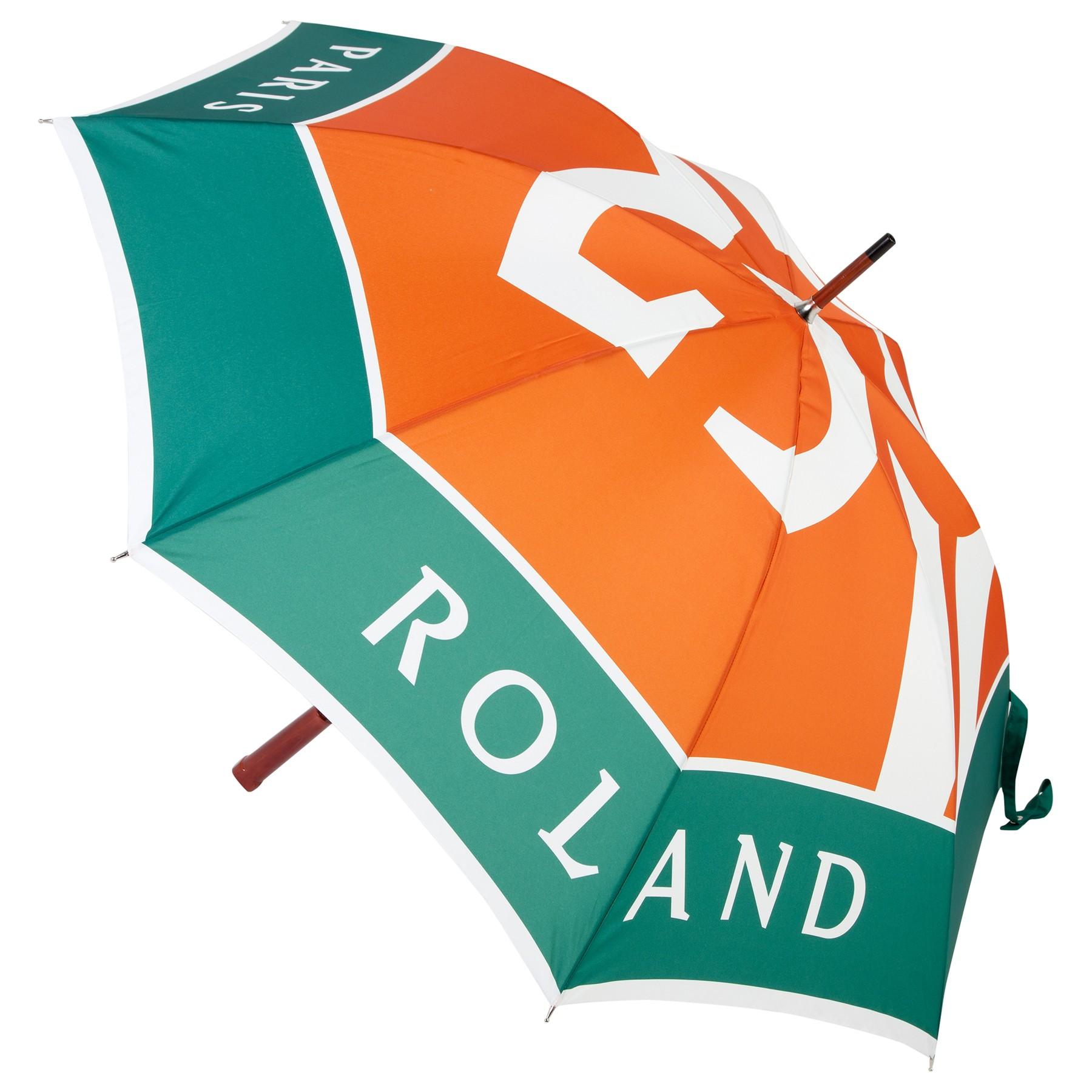 Tri Colored Logo - ROLAND GARROS Large Roland-Garros foldable umbrella model canvas ...