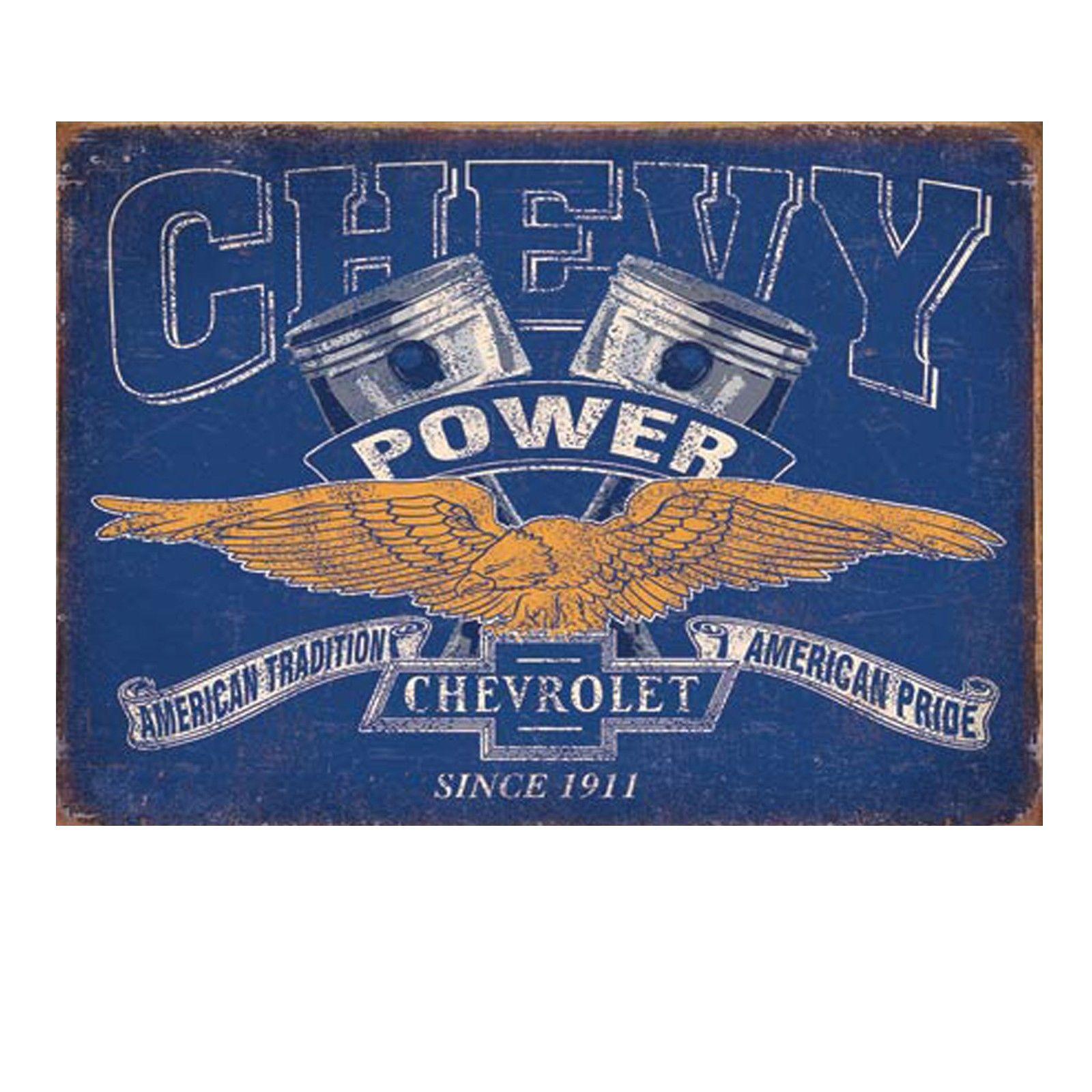 Chevrolet Garage Logo - Chevy Hotrod Metal Tin Wall Sign Plaque chevrolet Vintage Car Garage
