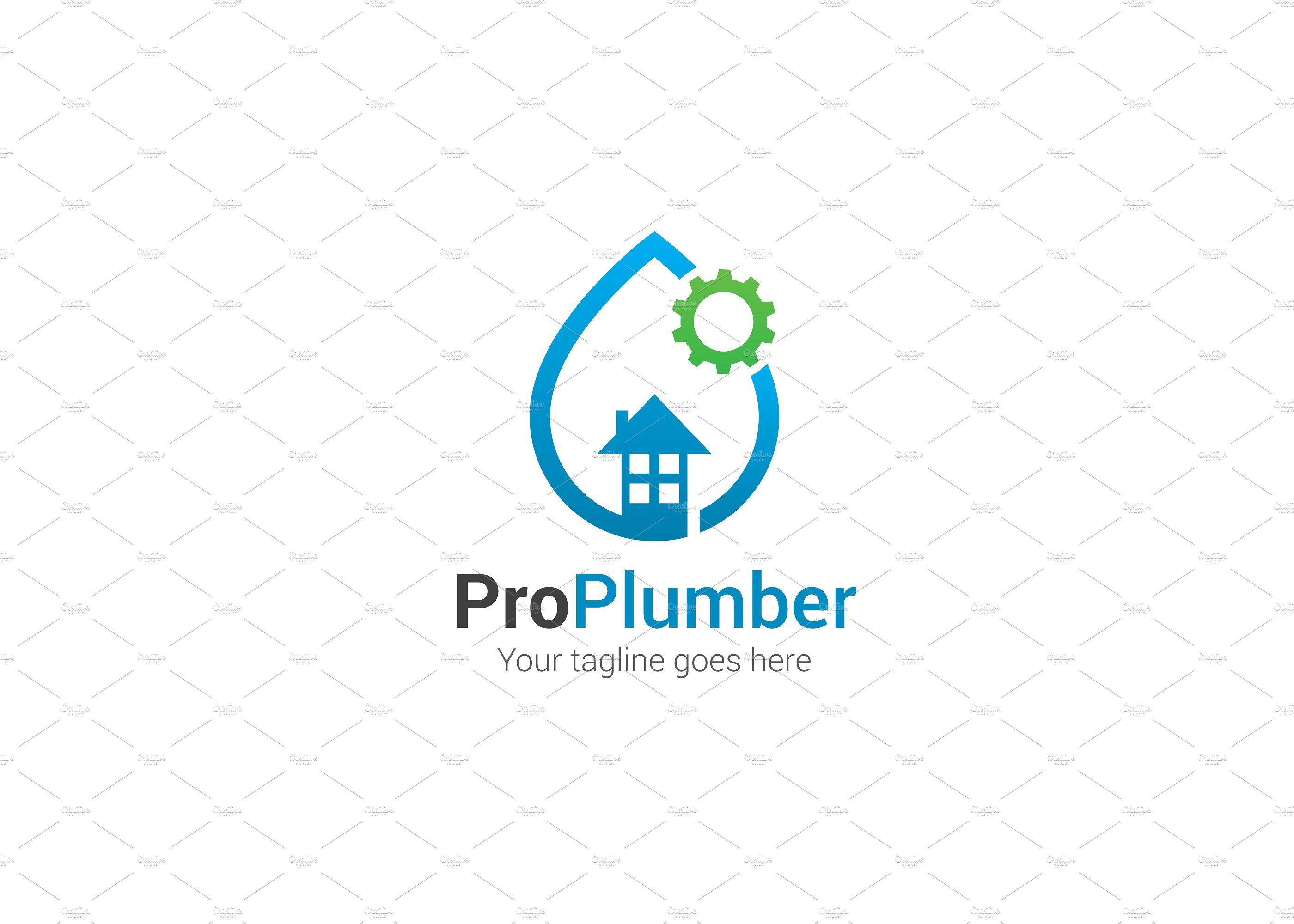 Plumber Logo - Pro Plumber Logo Logo Templates Creative Market