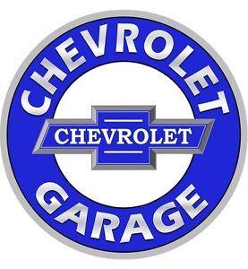 Chevrolet Garage Logo - Chevrolet Garage Logo 22 Round 20 Gauge Steel Metal Garage Sign GMC