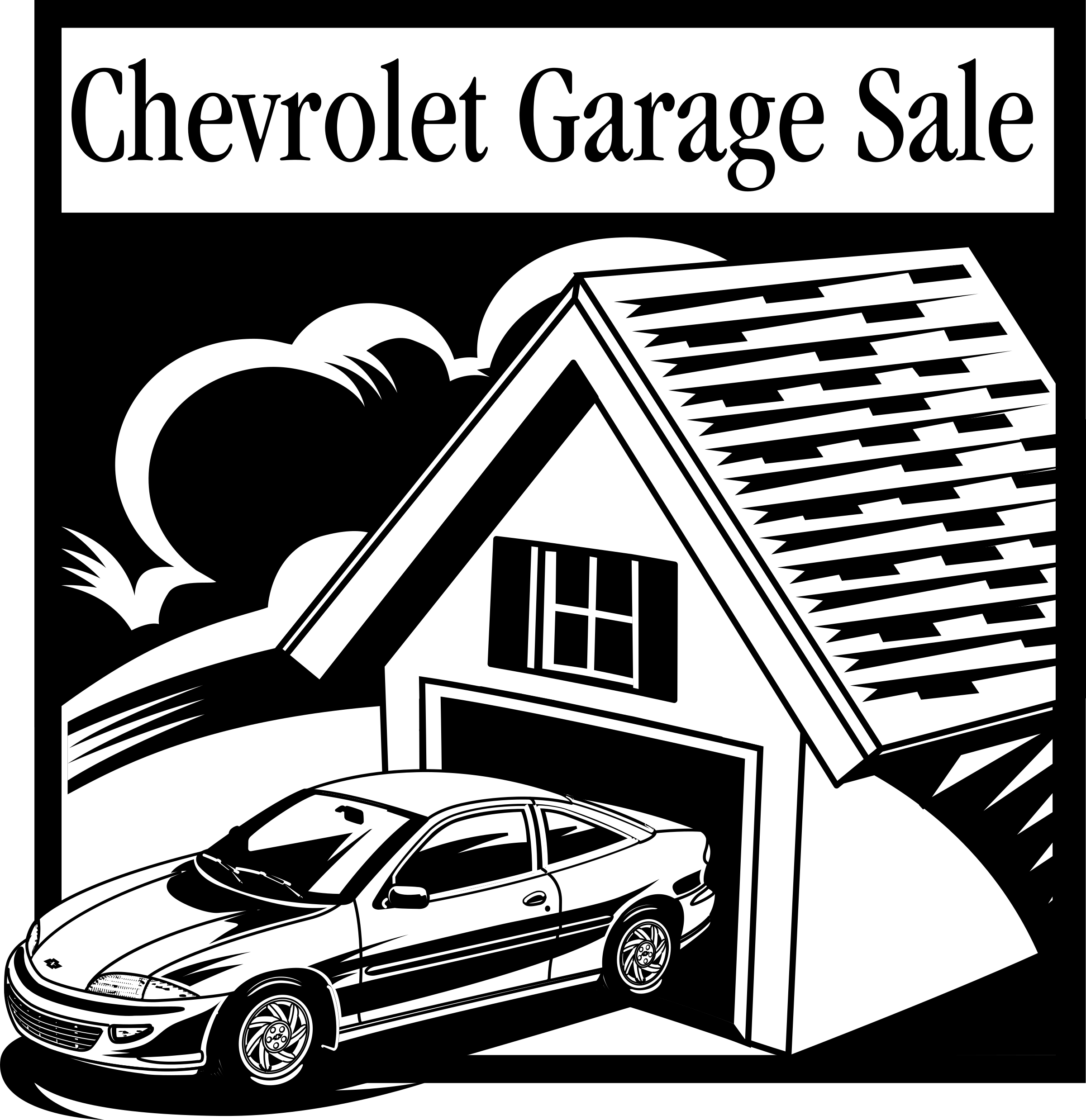 Chevrolet Garage Logo - Chevrolet Garage Sale Logo PNG Transparent & SVG Vector - Freebie Supply