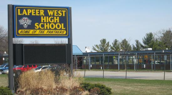 Lapeer West High School Logo - Sky Electric Co. - Lapeer West High School Stadium Lighting Image ...