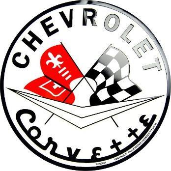 Chevrolet Garage Logo - Chevrolet Corvette 1956 Logo Metal Garage Sign | Retro Tin Signs ...