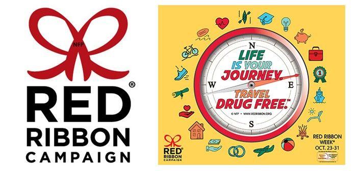Red Robbon and Yellow Logo - Schools Highlight Drug Prevention Efforts During Red Ribbon Week