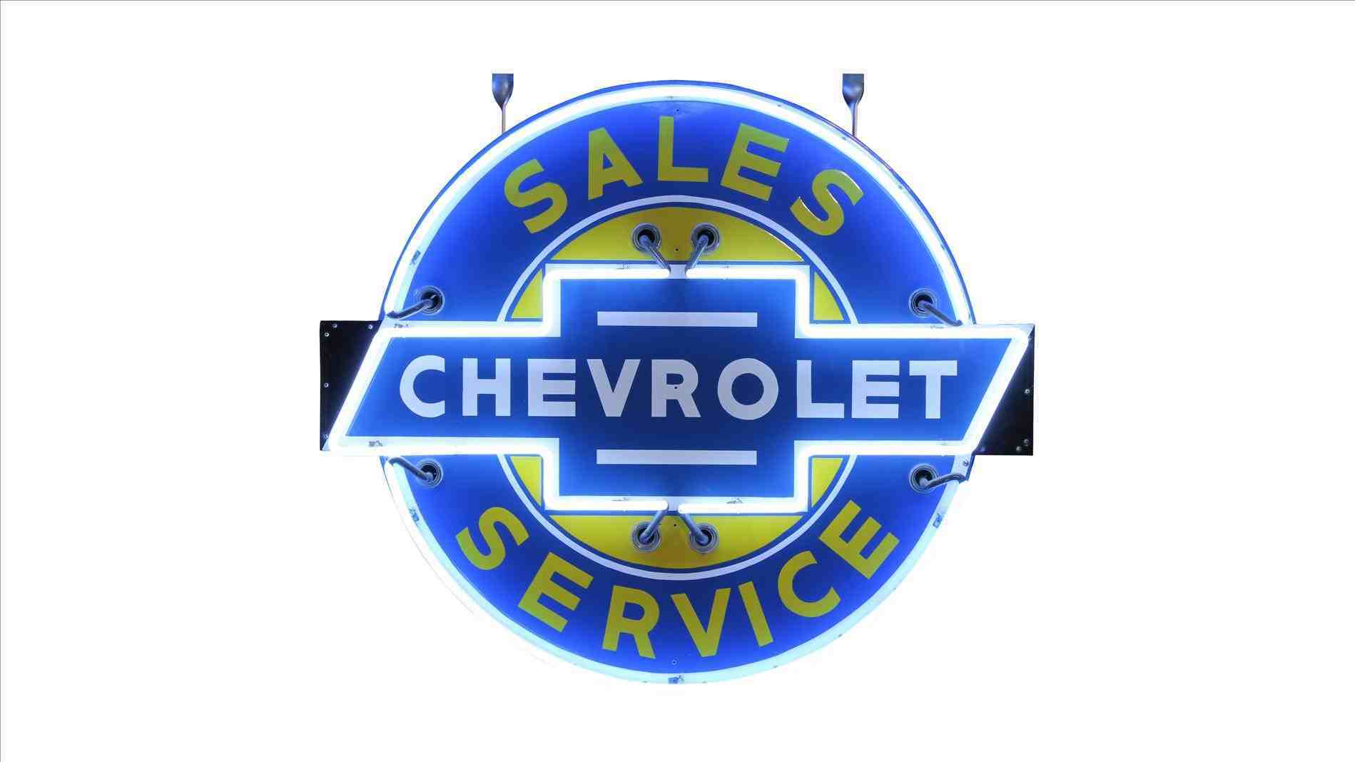 Chevrolet Garage Logo - Sign the showstopping custom vintage trucks of sema