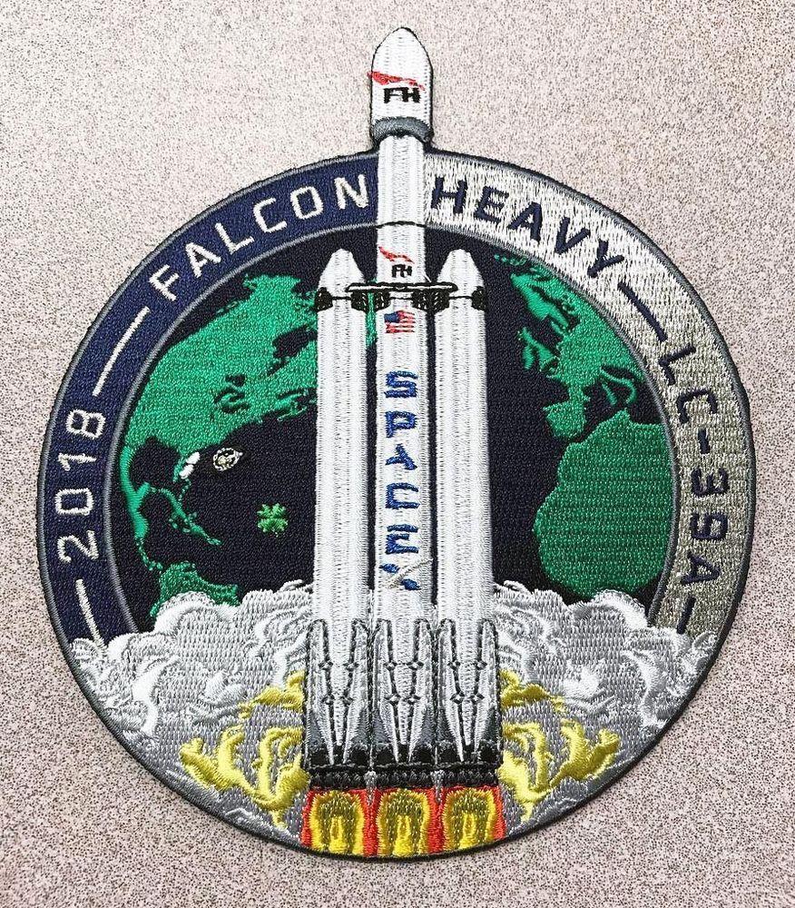 FH Falcon Heavy Logo - NEW SPACEX ORIGINAL FALCON HEAVY FH 1st Launch & Landing Mission ...