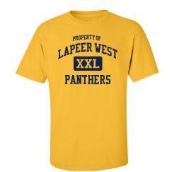 Lapeer West High School Logo - Lapeer West High School - Lapeer, MI | Men's T-Shirts Start at ...