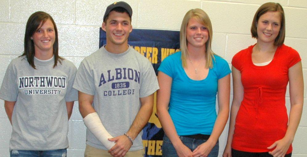 Lapeer West High School Logo - Lapeer West High School student athletes commit to colleges and ...