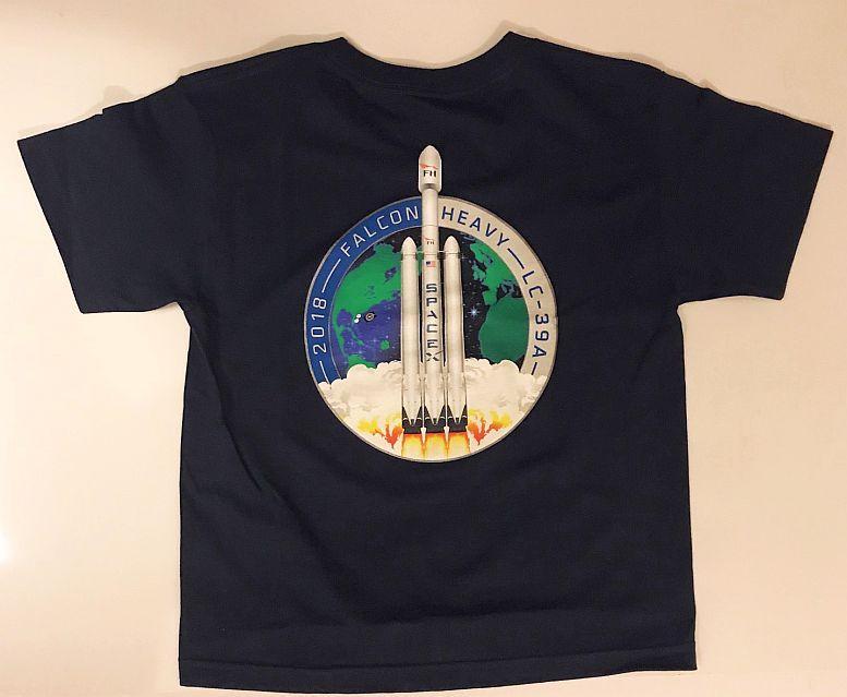 FH Falcon Heavy Logo - SPACEX FALCON HEAVY LAUNCH LOGO YOUTH T-SHIRT | The Space Store