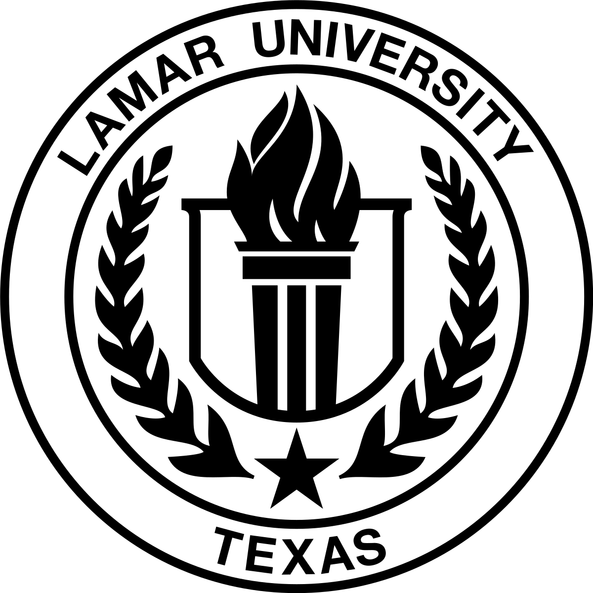 Lamar University Beaumont Texas Logo - Lamar University
