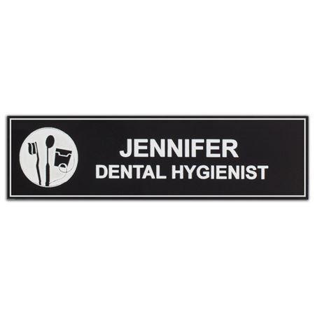 Rectangular Logo - Rectangular Black Logo Name Badge | Practicon Dental Supplies