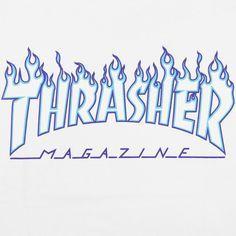 Whit and Blue Thrasher Logo - Pin by OIBOY on OIBOY - PENGTING | Pinterest