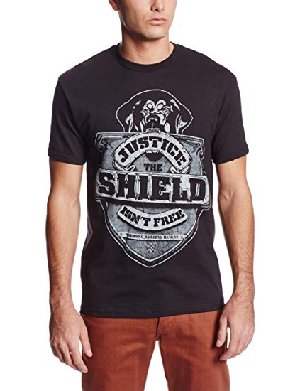 WWE Shield Logo - Amazon.com: WWE Men's WWE Shield Logo T-Shirt: Clothing