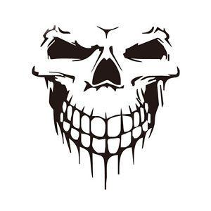 Cool Skull Logo - Cool Small Size Punisher Skull Logo Car Surface Sticker Window ...