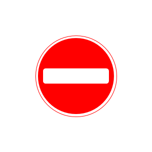 The White with Red Rectangle Logo - Road Signs Tutorial - Progzoo