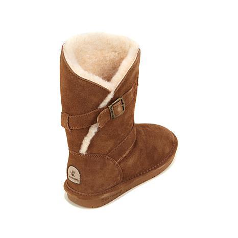 Bearpaw Boots Logo - BEARPAW® Annie Suede Sheepskin Boot with NeverWet™ - 8169358 | HSN