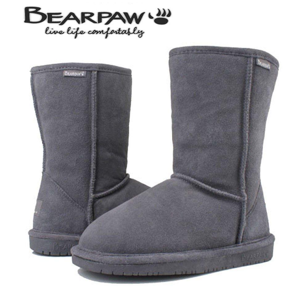 Bearpaw Boots Logo - HOT SALE Bear Paw Bearpaw Cowhide Wool Fur one Piece Snow Boots Cow ...