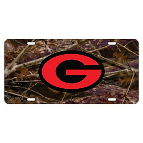 Camo GA Logo - Amazon.com : Georgia Bulldogs CAMO Mirror Laser License Plate Tag ...