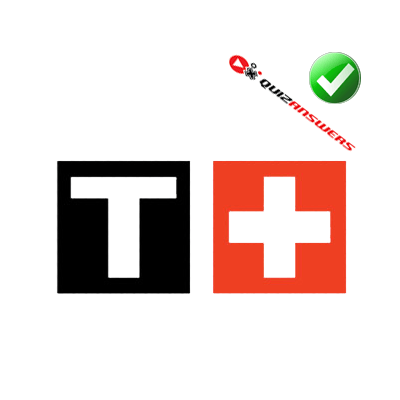 N and Black Square Logo - Red square white cross Logos