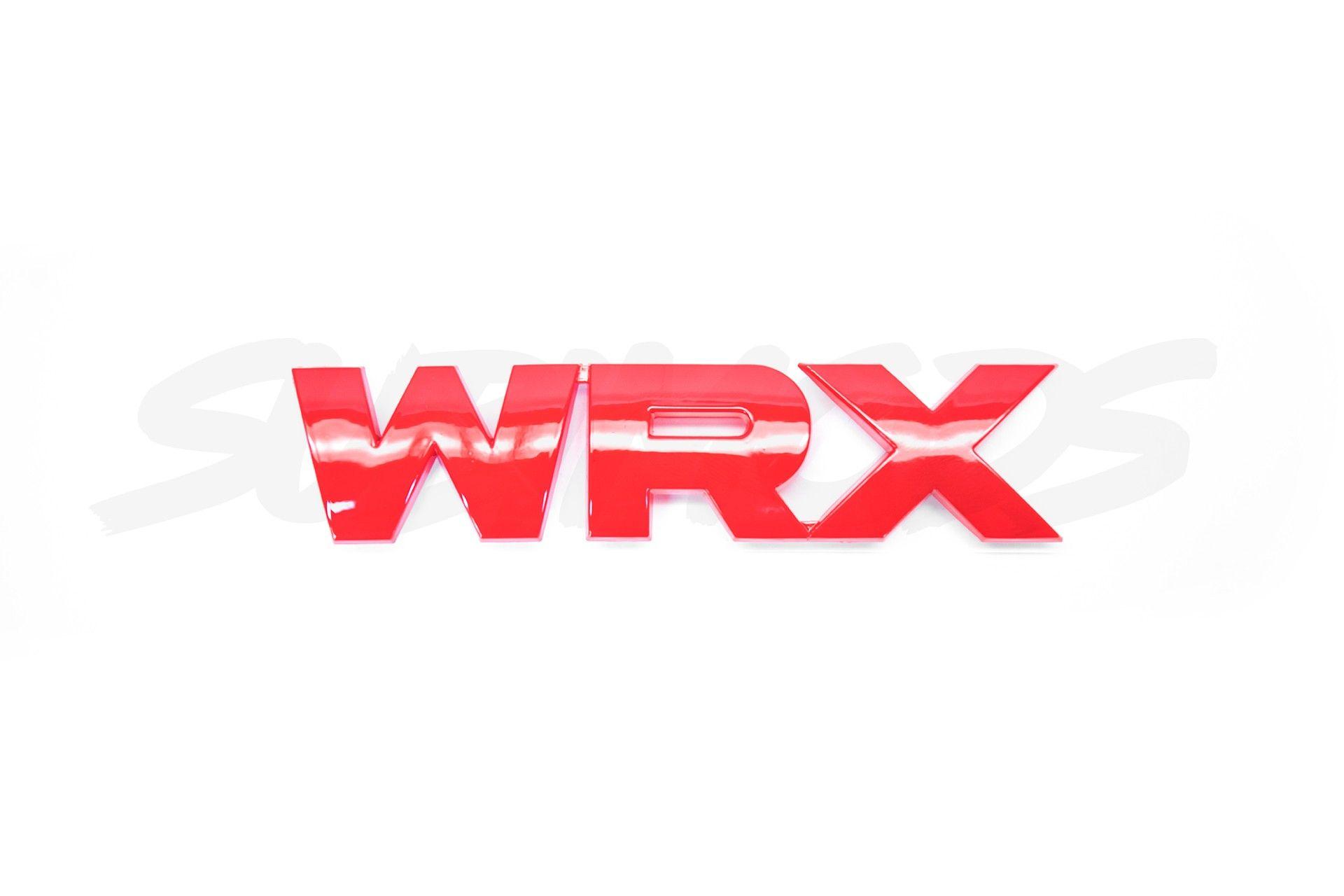 WRX Logo - Molded Innovations WRX Emblem Glossy Red 2015 2018 WRX. Subaru