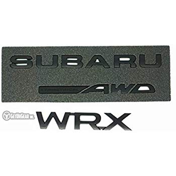 WRX Logo - GetUrGear REAR BADGE BUNDLE For Subaru WRX STI