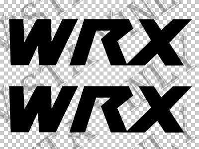 WRX Logo - For (2Pcs) 2x Subaru WRX logo emblem vinyl decal sticker STi JDM 002