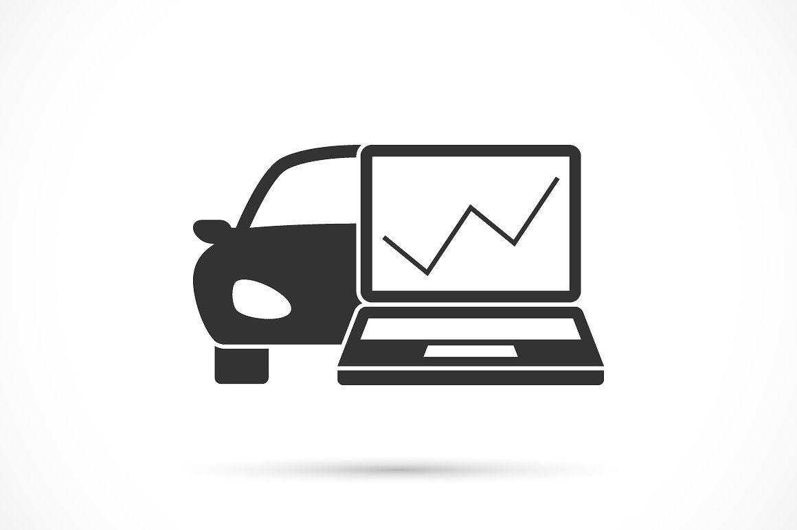 Diagnostic Automotive Logo - Car diagnostics icon Icon Creative Market