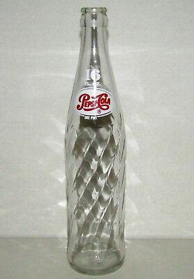 Vintage 1962 Pepsi Logo - VINTAGE 1962 PEPSI COLA Glass Bottle Red White Logo Swirl 16oz Size ...