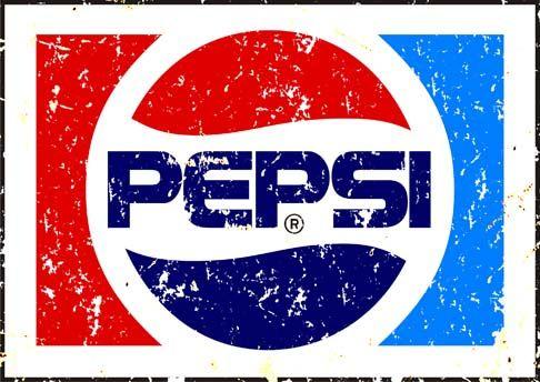 Vintage 1962 Pepsi Logo - 20059 BEBIDAS - PEPSI-COLA - SIGN - modelo envelhecida S - 41x29 ...