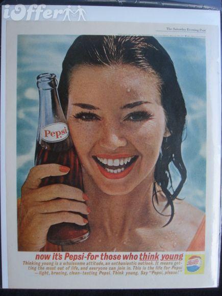 Vintage 1962 Pepsi Logo - PEPSI COLA AD VINTAGE ADVERTISEMENT 1962 for sale