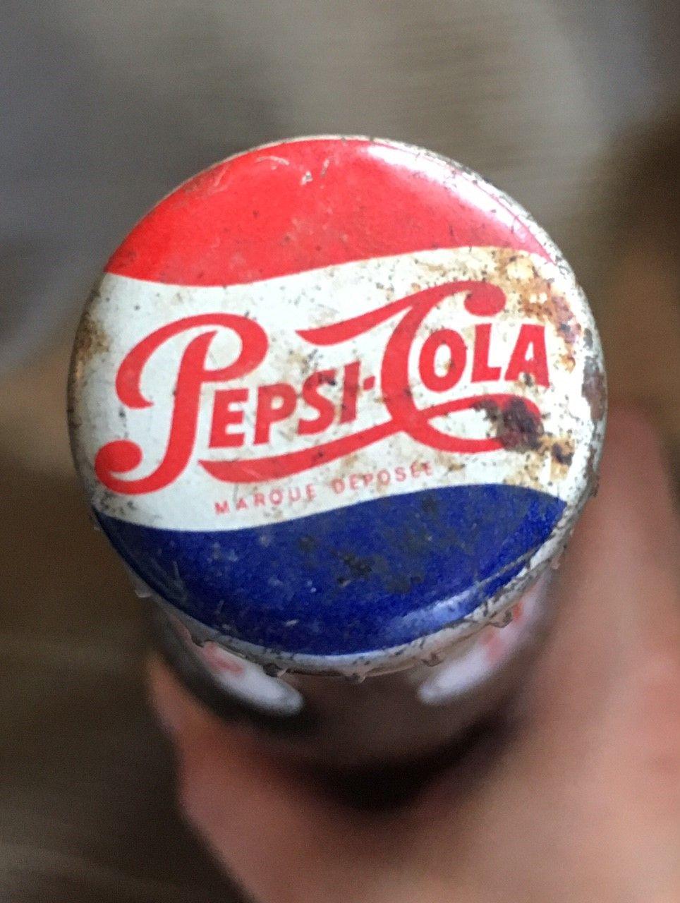 Vintage 1962 Pepsi Logo - VINTAGE 1962 UNOPENED FULL PEPSI SODA 12oz BOTTLE from SWITZERLAND ...