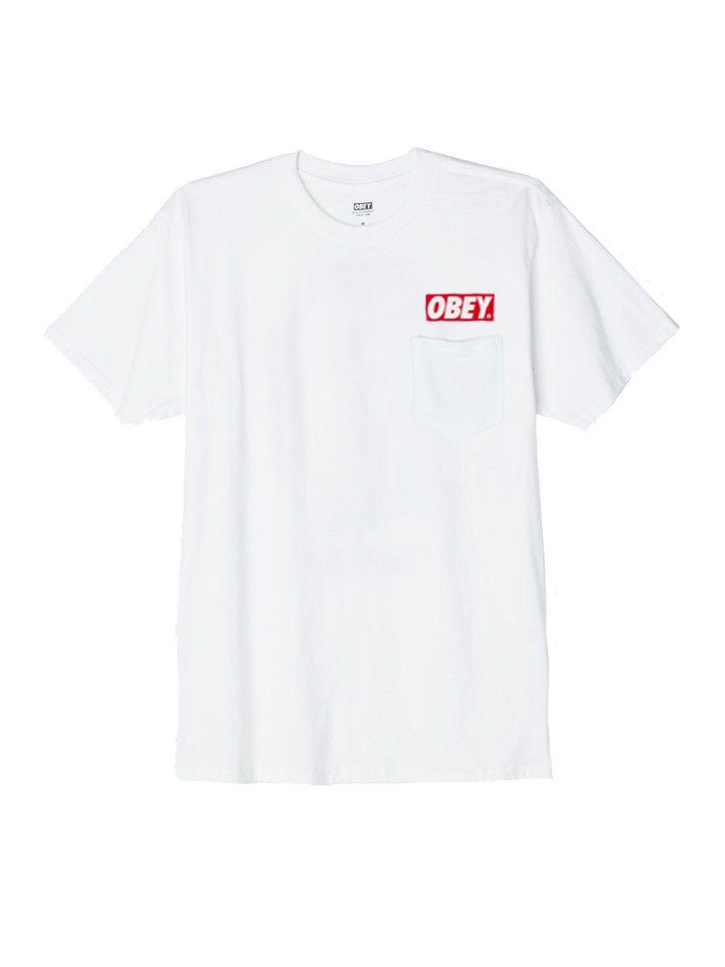 Obey Bar Logo - OBEY Bar Logo Pocket T-Shirt - Obey Clothing UK