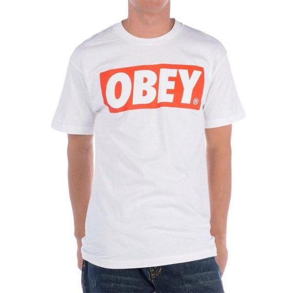 Obey Bar Logo - Obey Bar Logo White Tee : PDP - OBEY Clothing - Polyvore