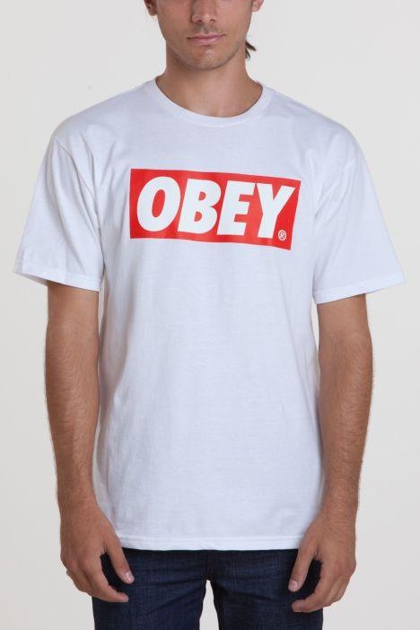 Obey Bar Logo - OBEY CLOTHING - OBEY OBEY BAR LOGO BASIC TEE
