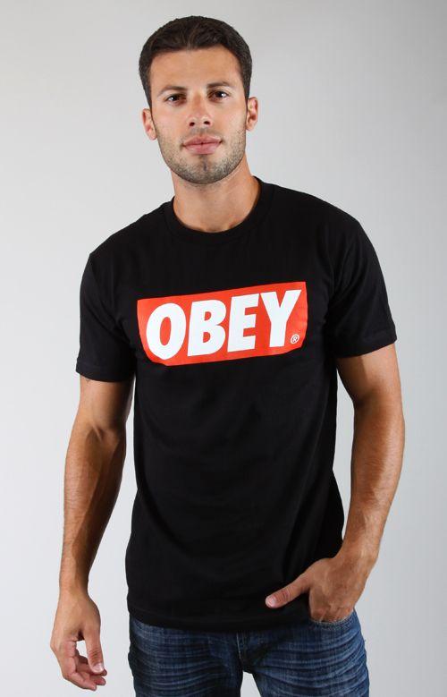 Obey Bar Logo - OBEY, Bar Logo T Shirt