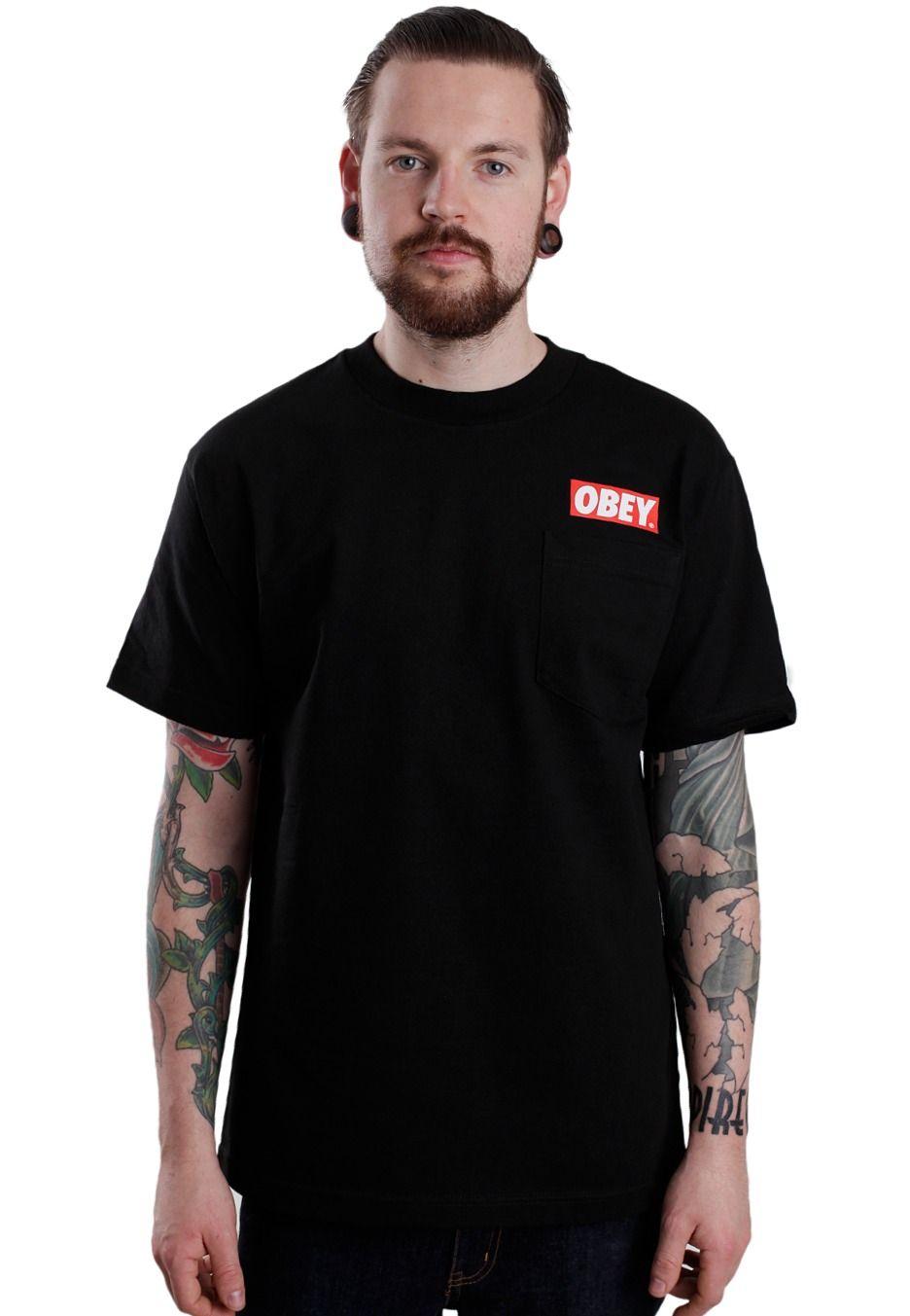 Obey Bar Logo - Obey - Obey Bar Logo - T-Shirt - Streetwear Shop - Impericon.com UK